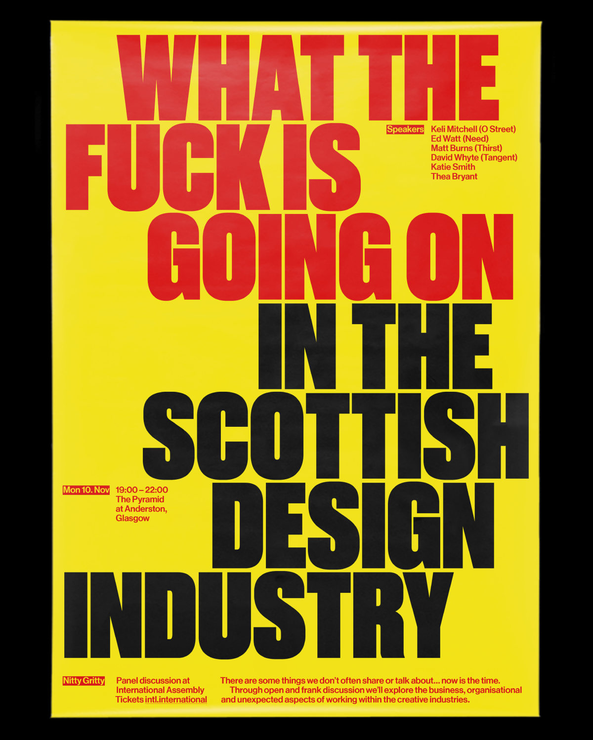 Ed's getting gritty. 1 2intl 2025 nitty gritty poster carousel Need Thinking. Ed's getting gritty.